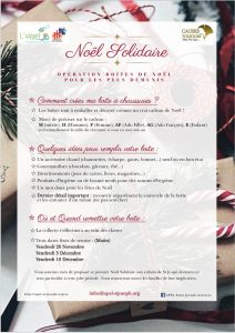 Noël Solidaire - Flyer école 2021